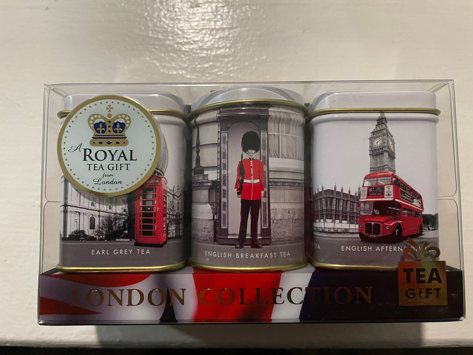 Gift set of Three London Collection Tea Tins