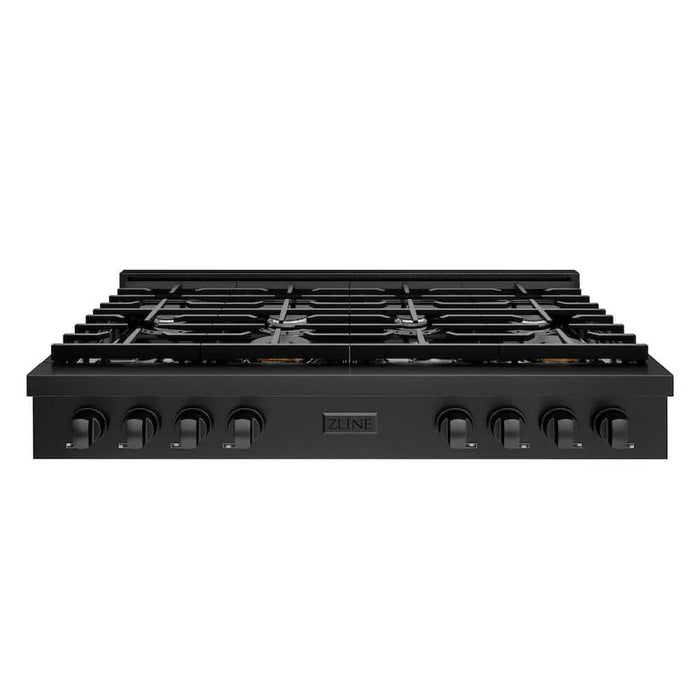 ZLINE 48" Paramount Gas Rangetop Black Stainless Steel SRTB-48