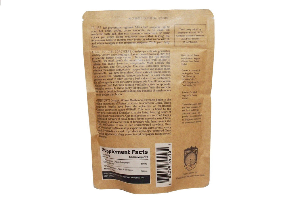 Hamilton’s Mushrooms Crucial Cordyceps – Cordyceps Extract Powder