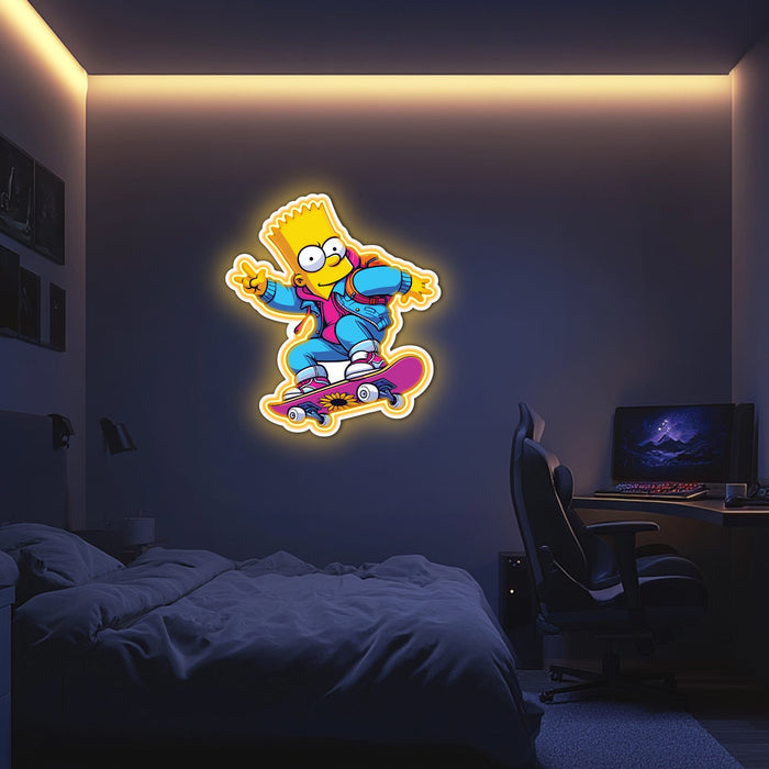 UV Printed Simpson Neon Wall Art- LV0081