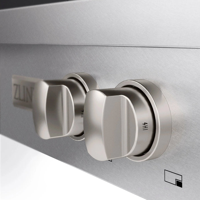 ZLINE 48" Paramount Gas Rangetop DuraSnow® Stainless Steel Polished Gold SRTSZ-48-G