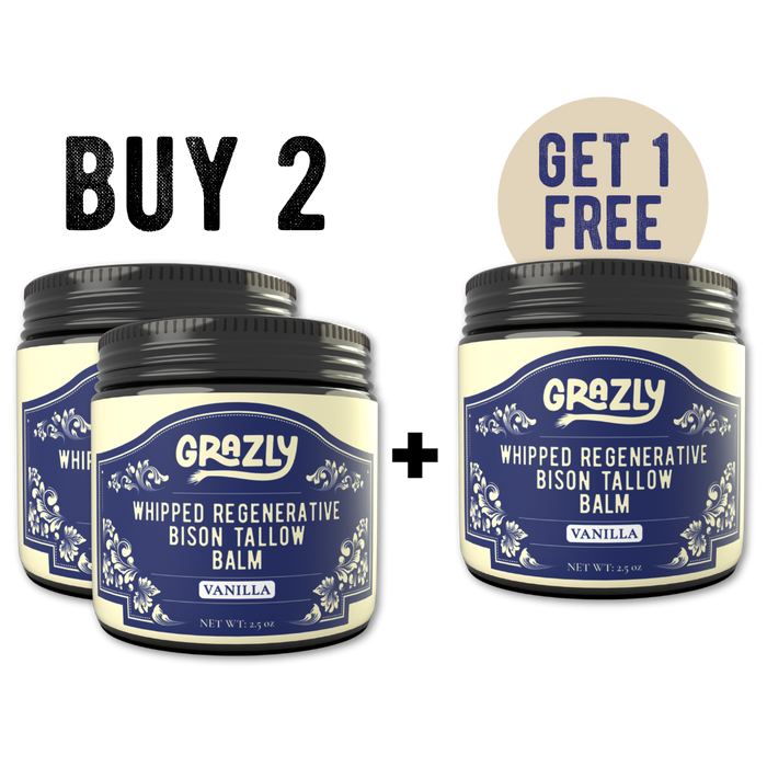 Whipped Bison Tallow & Manuka Honey Moisturizing Balm
