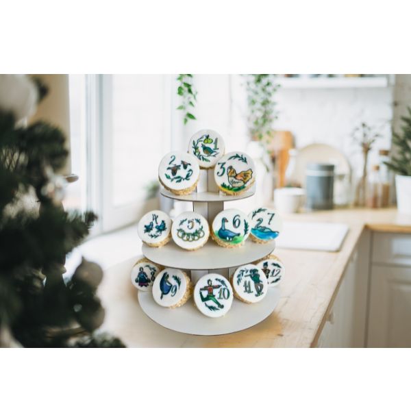 Christmas 12 Days of Christmas Message Rice Crispie Treats