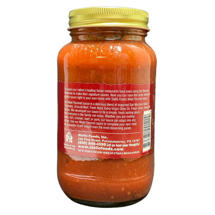Stello Foods - Rosie's Meat Flavored Spaghetti Sauce 25 oz