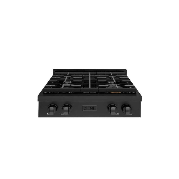 ZLINE 30" Paramount Gas Rangetop Black Stainless Steel SRTB-30