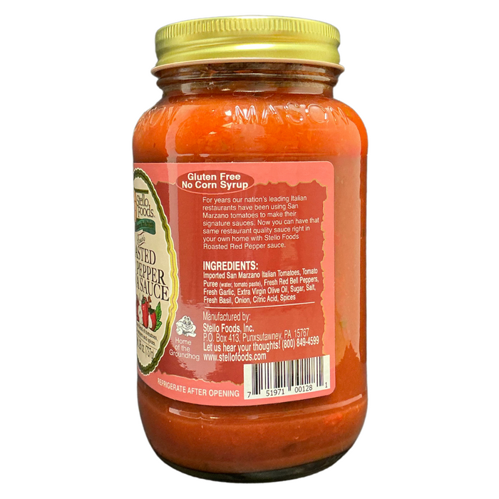 Stello Foods - Rosie's Roasted Red Pepper Spaghetti Sauce 26oz
