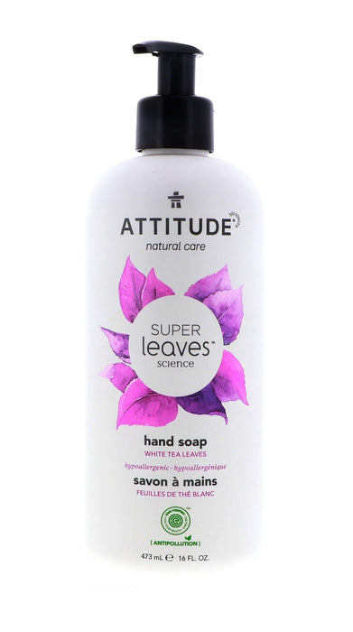 Attitude Gentle Hand Soap, White Tea Leaves, 16 Oz