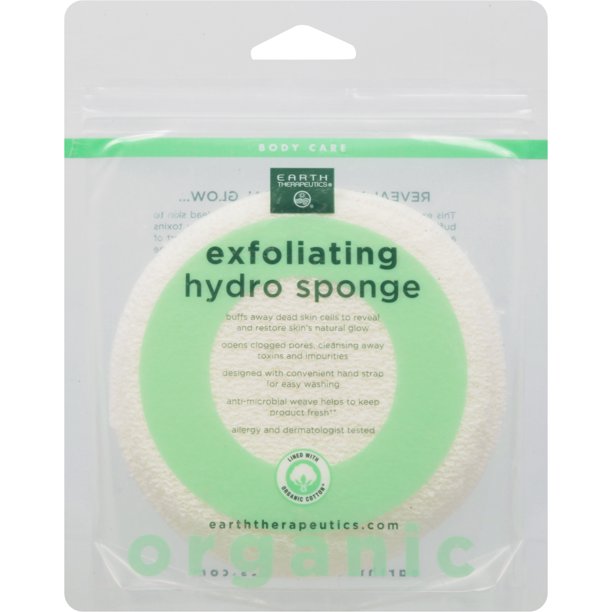 Earth Therapeutics Extra Large Reusable Sponge Cotton Rounds, Pack of 20