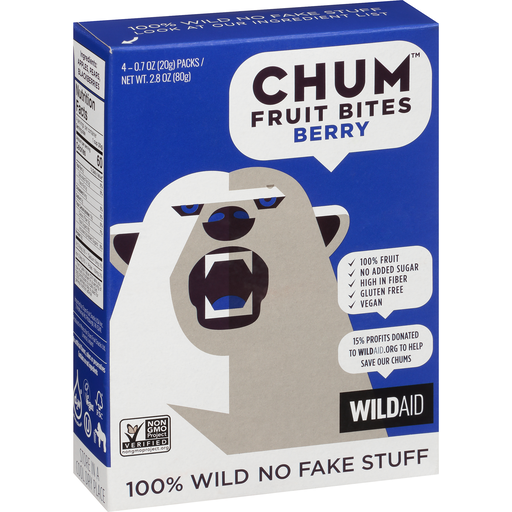 Chum 2.8 oz Berry Fruit Bites (Pack of 6)