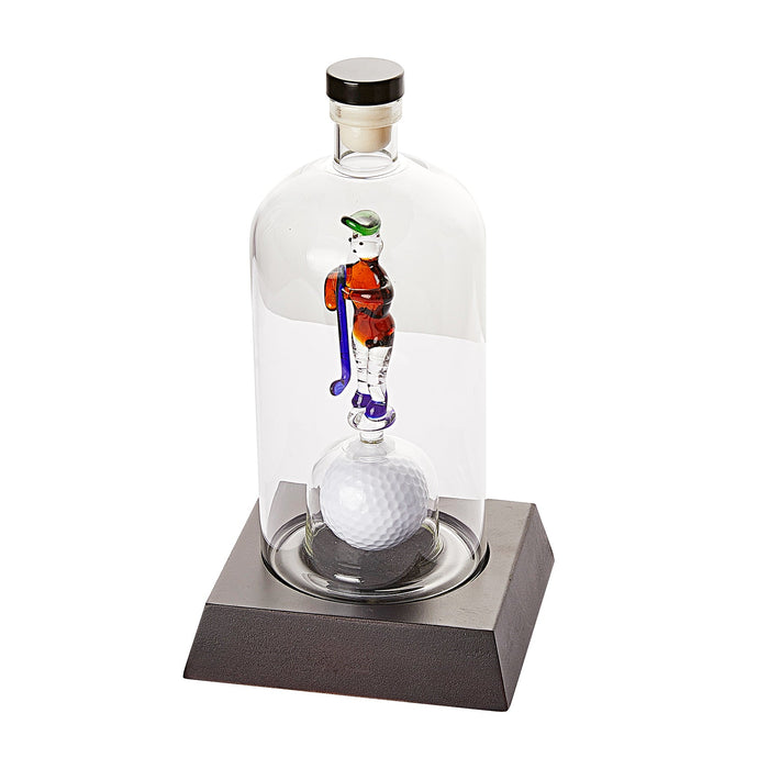 Golfer Decanter Whiskey Decanter - The Wine Savant, Golf Gifts for Both Men & Women, Golf Accessories, Golfer Gifts, Based on A Replica Human Golfing (750ml Decanter)