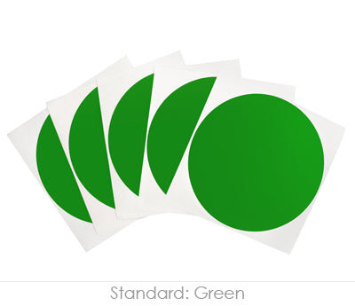 4" Permanent Round, Color-Code Dots: 100/Pack