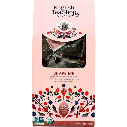 English Tea Shop Organic Shape Me Tea (Pack of 6-15 Bags)
