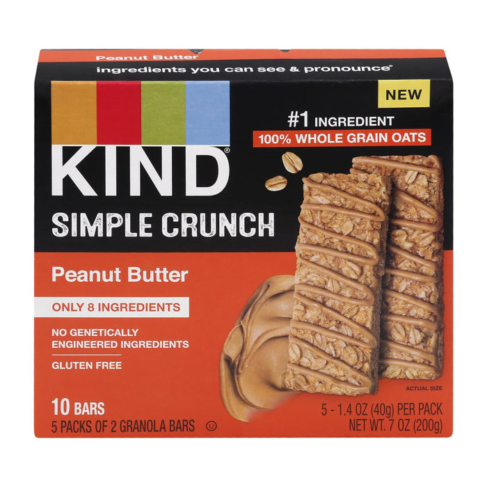 Kind - Simple Crunch Peanut Butter (Pack of 8-5/1.4 Oz)