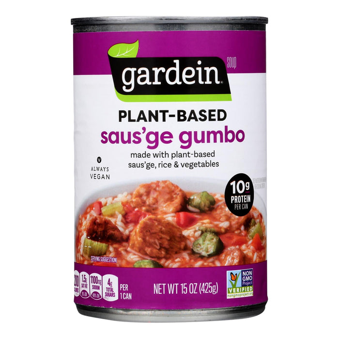 Gardein Vegan Gumbo Soup with Plant-Based Sausage (12 Pack - 15 Oz)