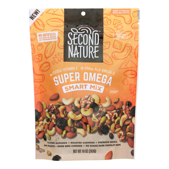 Second Nature Nut Medley Super Omega Smart Mix, 10 Oz Pack of 6