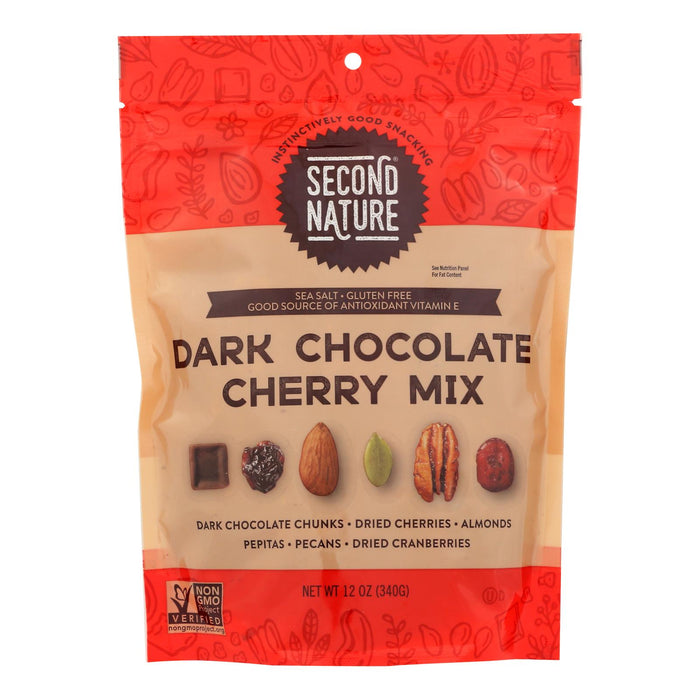 Second Nature Nut Medley Dark Chocolate Cherry, 12 Oz (Pack of 6)