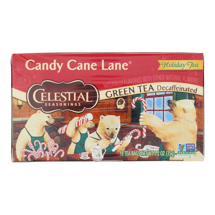 Celestial Seasonings Green Tea Candy Canes (Pack of 6 - 18 bags)