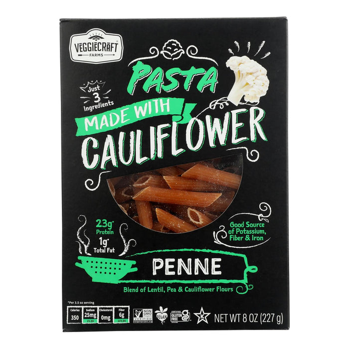 Veggiecraft Cauliflower Penne Pasta (Pack of 12 - 8 Oz)