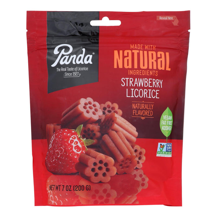 Panda Licorice Strawberry Chews, 7 Oz., Pack of 8