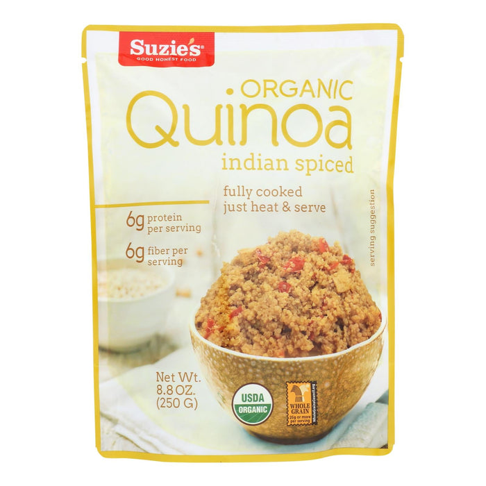 Suzie's Indian Spiced Ready-to-Eat Quinoa (Pack of 6 - 8.8oz)