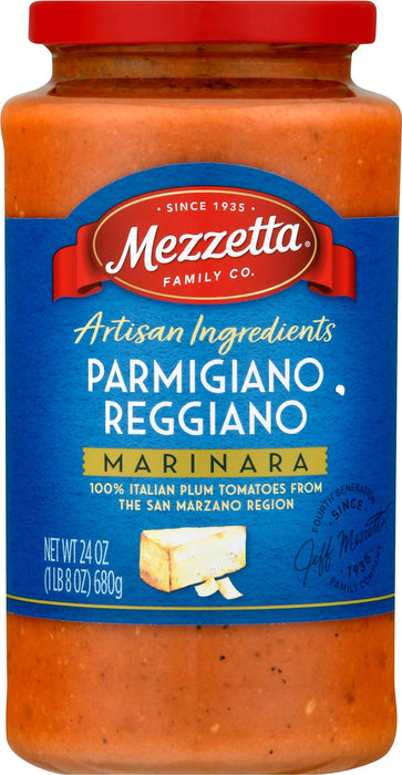 Mezzetta Premium Parmigiano Reggiano Pasta Sauce - 24 Oz, Case of 6