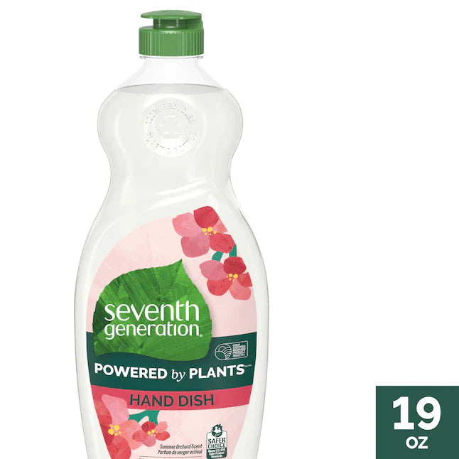 Seventh Generation Summer Orchard Dish Liquid, 19 Fl Oz (Pack of 6)