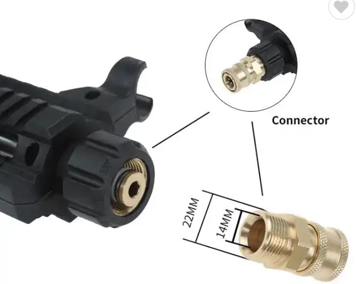 Pressure Washer Gun, Car Cleaning Tool Unique Mechanism, High Pressure Spray Washing Equipment - for Car Wash, Military, Patriotic, Police-Inspired Design, Precision Cleaner