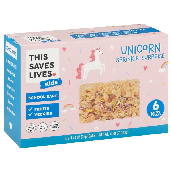 This Bar Saves Lives - Krsp Trt Unicorn Sprnkl (Pack of 12-6/.78 Oz)