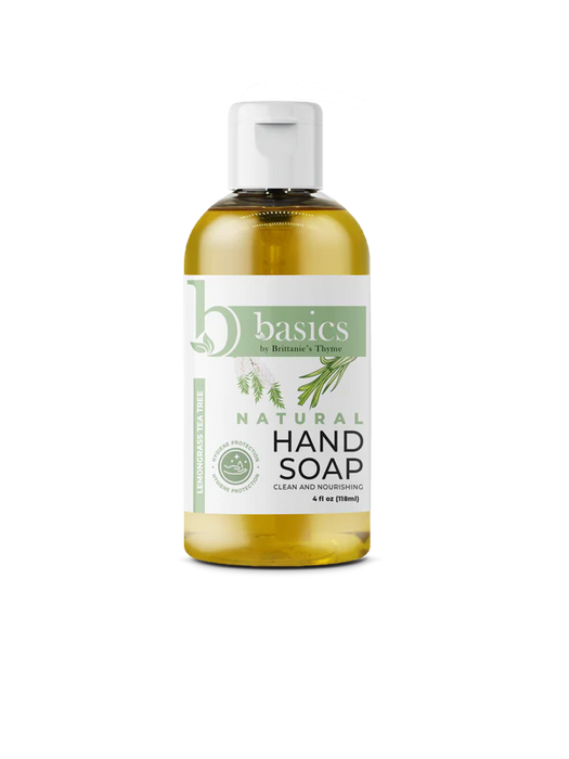 Brittanie's Thyme - Hand Soap Basics Lemongrass Tea tree 4 Fz - Pack of 3