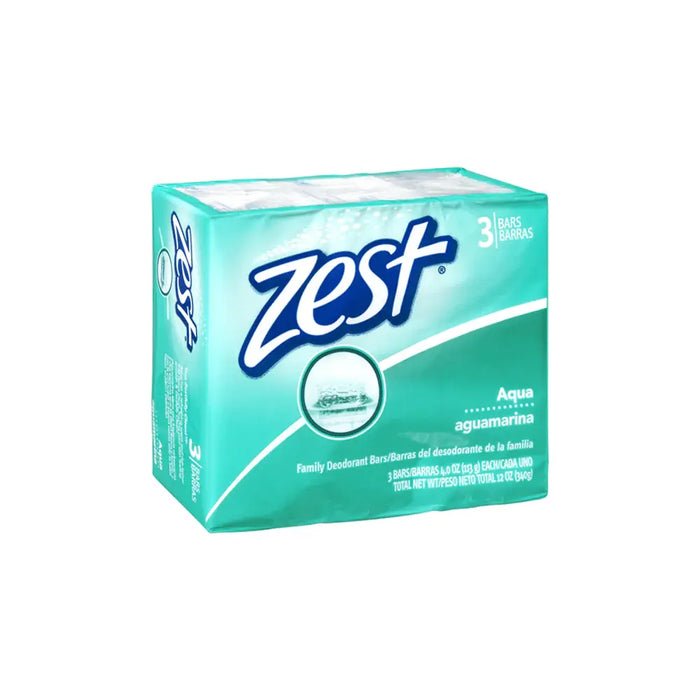 Zest Aqua Bar Soap 3pk 4 oz