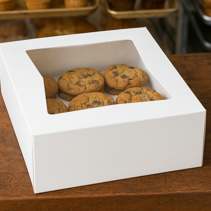 8x8x2.5" Window Bakery Box