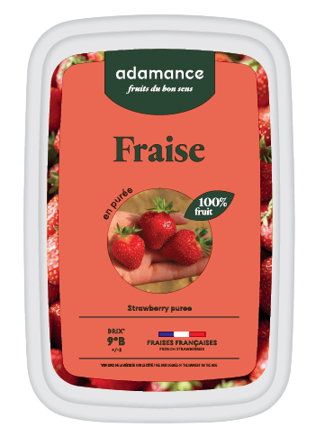 ADAMANCE Strawberry Puree - Fresh and Sweet, 2.2 lb