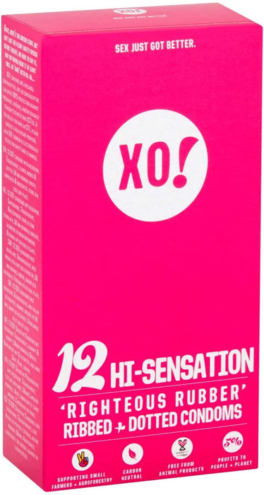 Xo! - Condoms Rbbr Hi-Sensation - Case of 8-12 ct