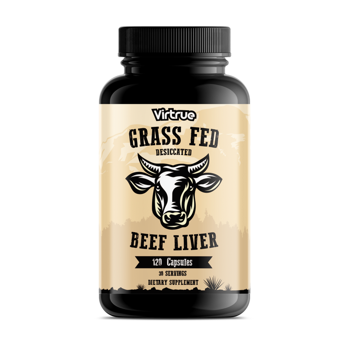 Grass Fed Desiccated Beef Liver Capsules