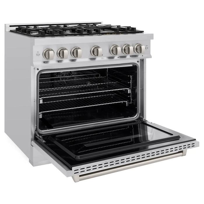 ZLINE 36"Classic Gas Range, Convection Gas Oven, Stainless Steel, CGR36