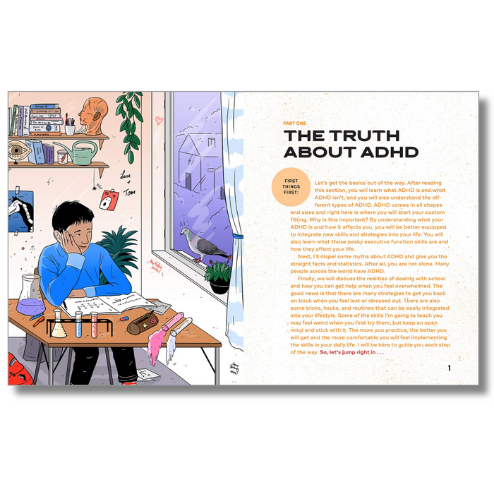 Thriving with ADHD Workbook for Teens: Improve Focus, Get Organized, and Succeed (Spiral Bound)