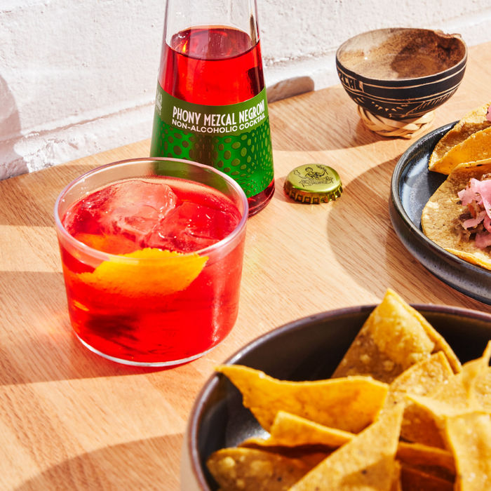 Non-Alcoholic Phony Mezcal Negroni.