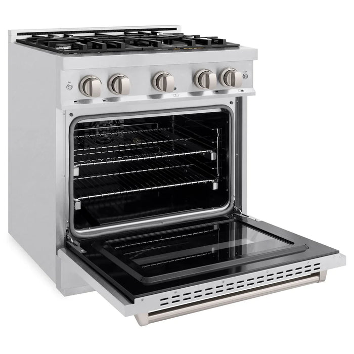 ZLINE 30" Classic Gas Range, Convection Gas Oven DuraSnow® Stainless Steel, CGRS-30
