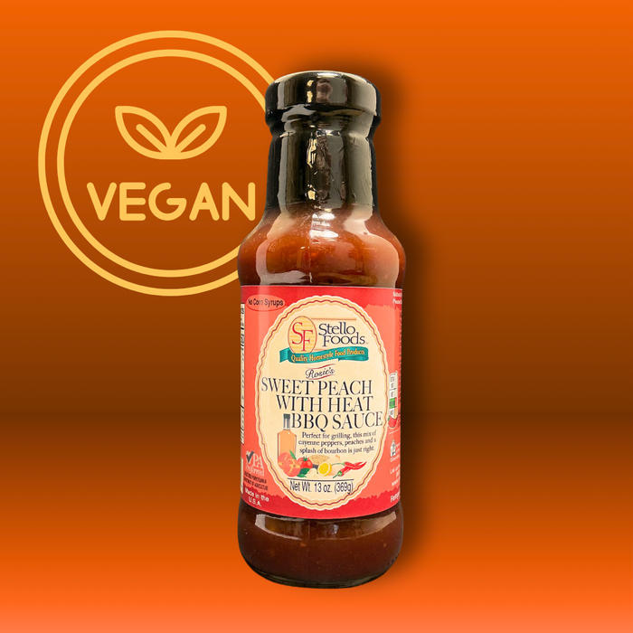 Stello Foods - Rosie's Sweet Peach With Heat BBQ Sauce 13 oz