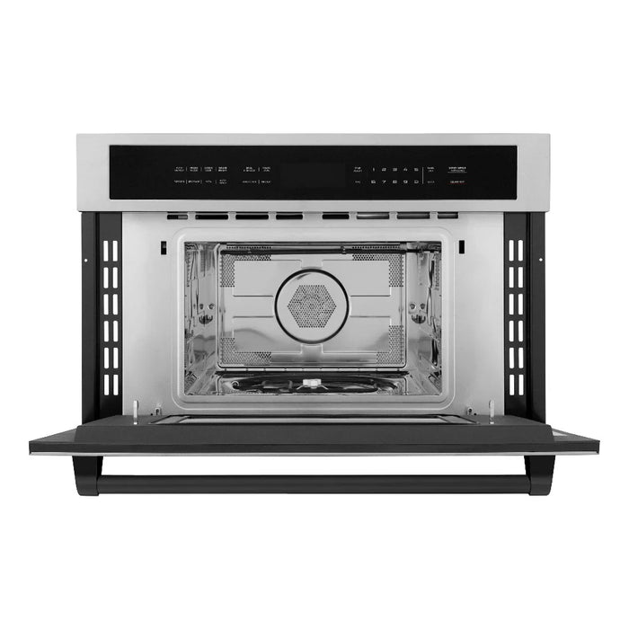ZLINE 30” Convection Microwave, Stainless Steel, Matte Black MWOZ-30-MB