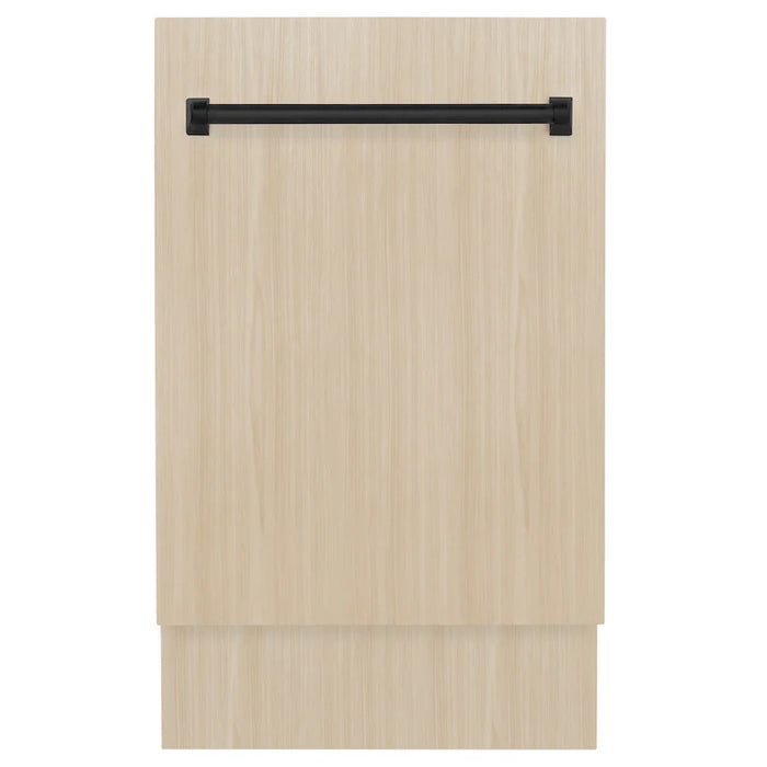 ZLINE Autograph 18" Dishwasher Stainless, Matte Black DWVZ-18-MB