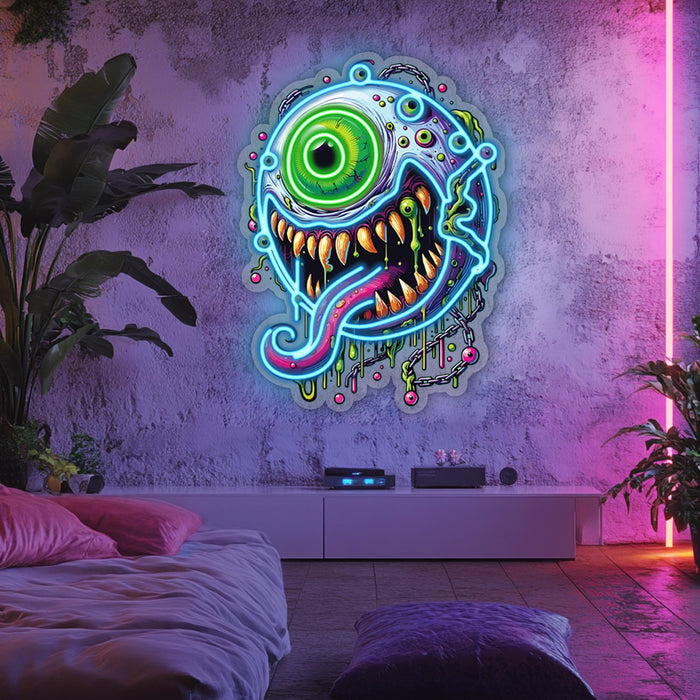 UV Printed Eye Neon Wall Art- LV0072