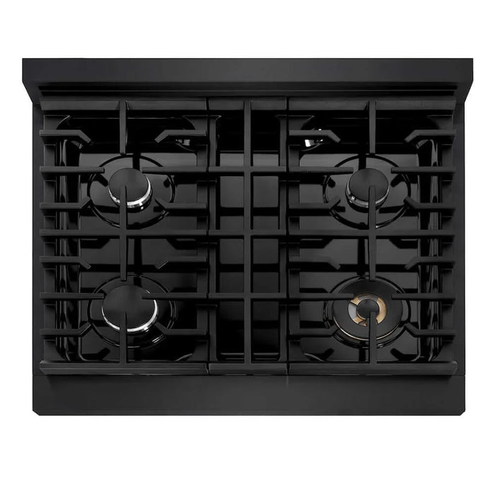 ZLINE 30" Paramount Gas Rangetop Black Stainless Steel SRTB-30