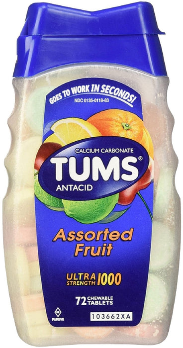 Tums Ultra Assorted Fruit Antacid Tablets - 72 Count