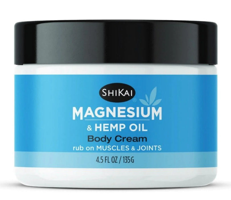 Shikai Products - Magnesium Body Cream, 4.5 fl oz - Gluten-Free Moisturizer
