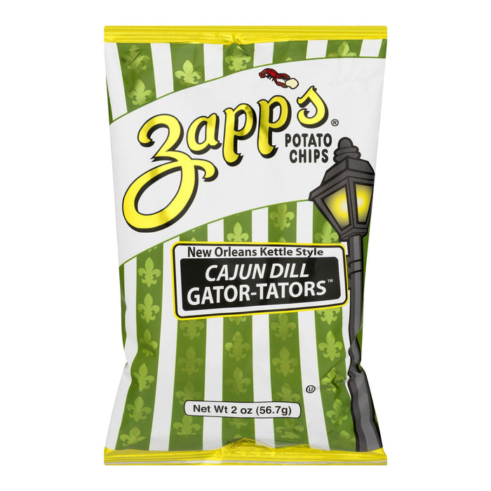 Zapps Potato Chips Cajun Dill, 2 Oz, Pack of 25