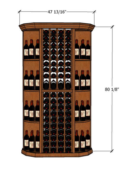 4 Foot Wine Cellar – 120 Bottle Capacity