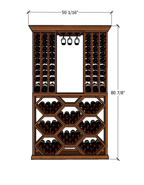 4 Foot Wine Cellar – 179 Bottle Capacity