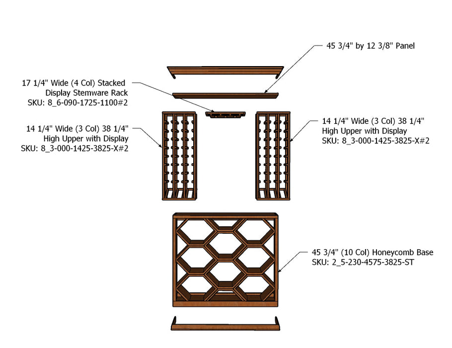 4 Foot Wine Cellar – 179 Bottle Capacity