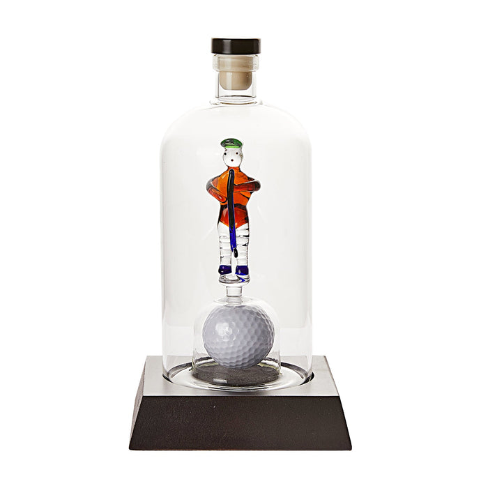 Golfer Decanter Whiskey Decanter - The Wine Savant, Golf Gifts for Both Men & Women, Golf Accessories, Golfer Gifts, Based on A Replica Human Golfing (750ml Decanter)